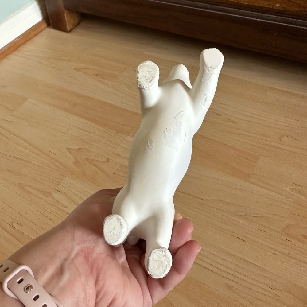 White Ceramic Dog Gravy Boat or Creamer - Picture 6 of 8